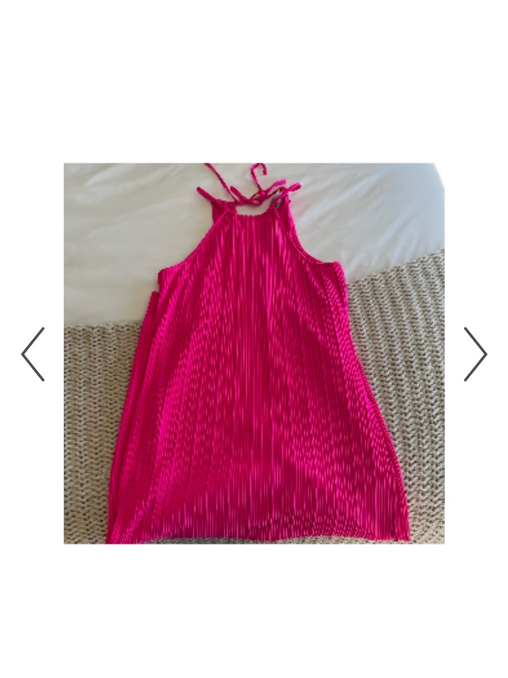 a new day Hot Pink Pleated Midi Dress - Picture 5 of 5